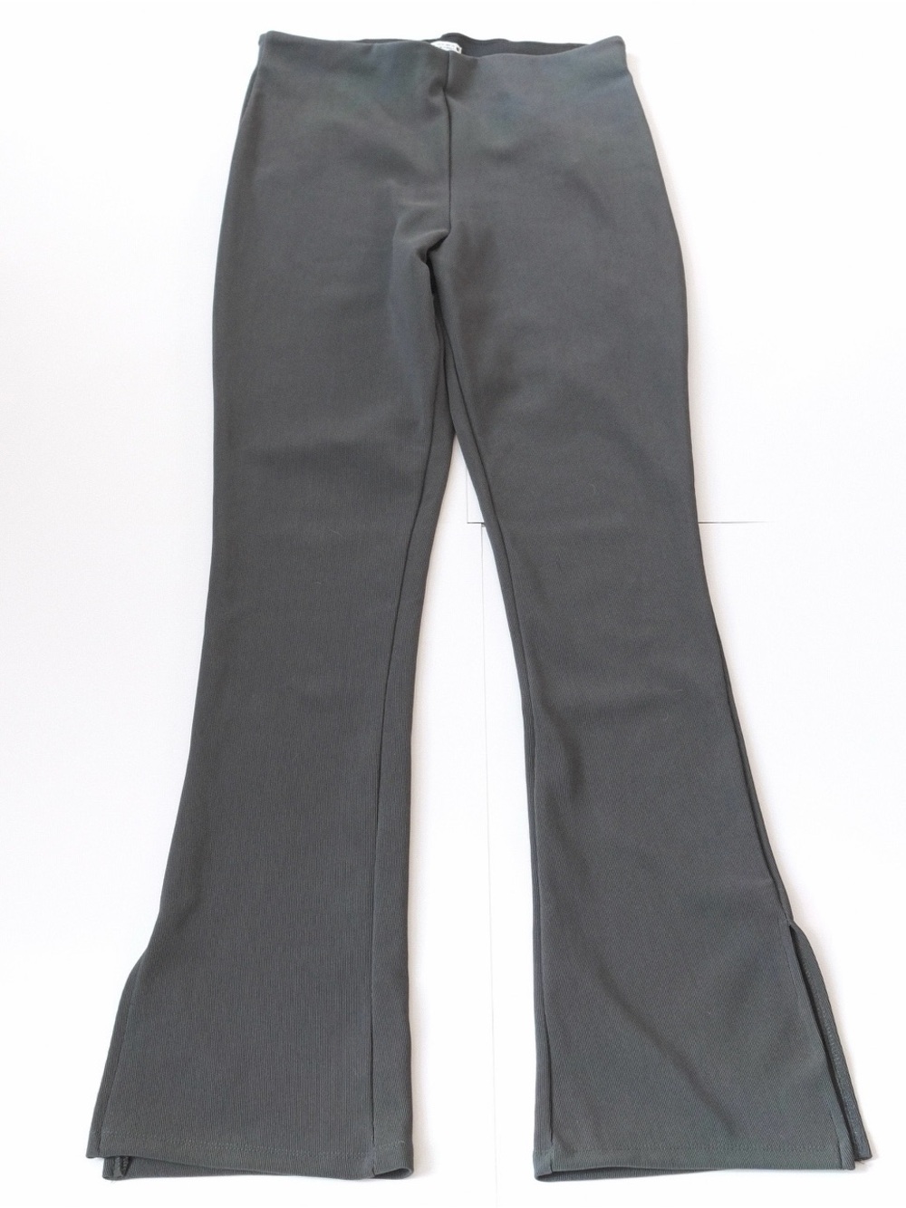 Zara Green Flare Stretchy Pants - Size 28